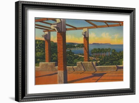 'Salgar Bathing Beach, 18 kilometers from Barranquilla', c1940s-Unknown-Framed Giclee Print