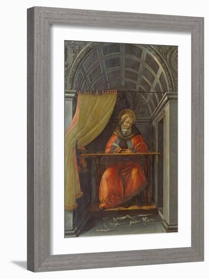 Salint Augustine in His Cell-Sandro Botticelli-Framed Giclee Print