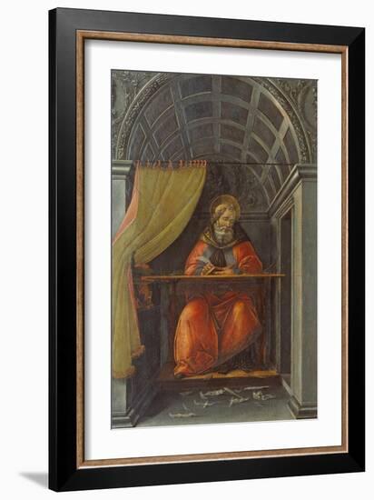 Salint Augustine in His Cell-Sandro Botticelli-Framed Giclee Print