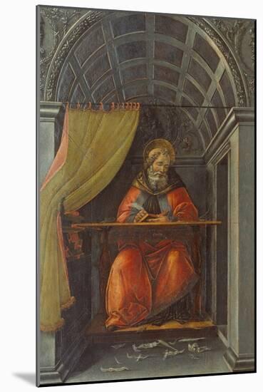 Salint Augustine in His Cell-Sandro Botticelli-Mounted Giclee Print