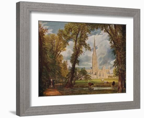 'Salisbury Cathedral', 1823, (c1915)-John Constable-Framed Giclee Print