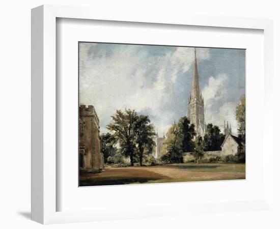 Salisbury Cathedral and the Close, Wiltshire-John Constable-Framed Giclee Print