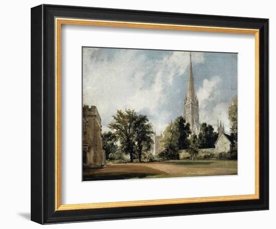 Salisbury Cathedral and the Close, Wiltshire-John Constable-Framed Giclee Print