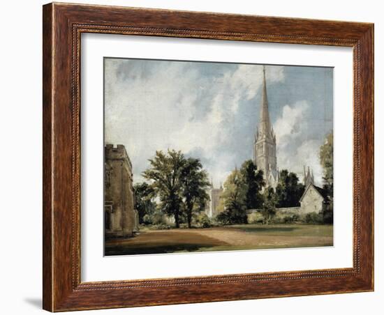 Salisbury Cathedral and the Close, Wiltshire-John Constable-Framed Giclee Print