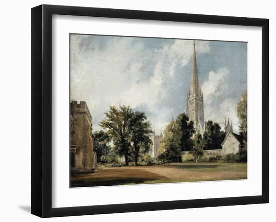 Salisbury Cathedral and the Close, Wiltshire-John Constable-Framed Giclee Print
