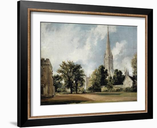 Salisbury Cathedral and the Close, Wiltshire-John Constable-Framed Giclee Print