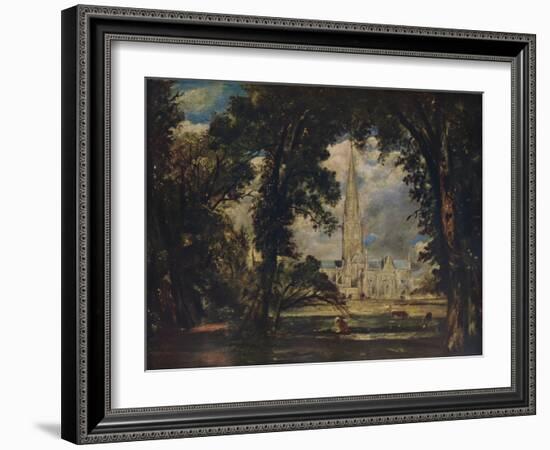 Salisbury Cathedral, c1823-John Constable-Framed Giclee Print