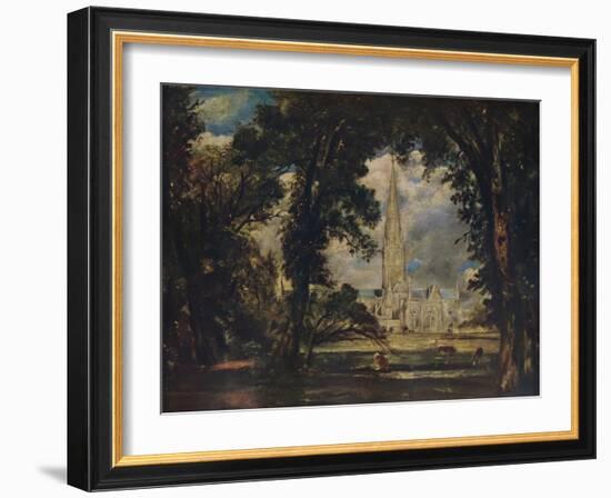 Salisbury Cathedral, c1823-John Constable-Framed Giclee Print