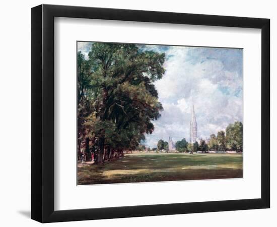 Salisbury Cathedral from Lower Marsh Close, 1820-John Constable-Framed Giclee Print