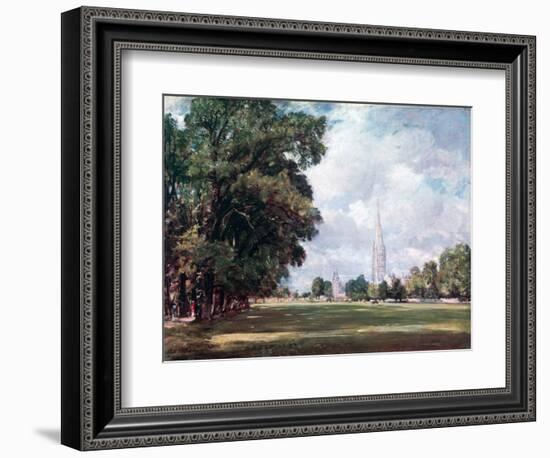 Salisbury Cathedral from Lower Marsh Close, 1820-John Constable-Framed Giclee Print