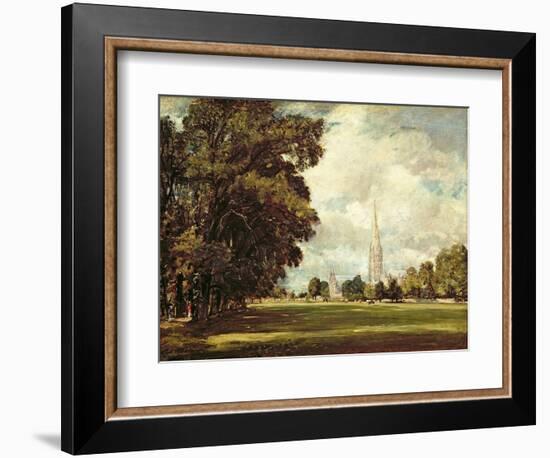 Salisbury Cathedral from Lower Marsh Close, 1820-John Constable-Framed Giclee Print