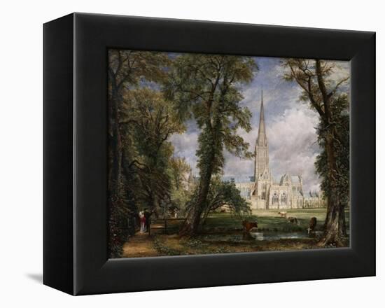 Salisbury Cathedral from the Bishop's Garden, 1826-John Constable-Framed Premier Image Canvas