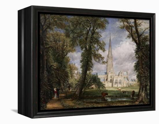 Salisbury Cathedral from the Bishop's Garden, 1826-John Constable-Framed Premier Image Canvas