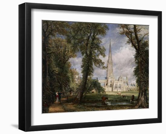 Salisbury Cathedral from the Bishop's Garden, 1826-John Constable-Framed Giclee Print