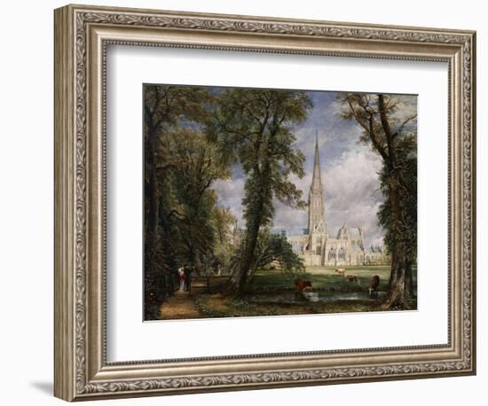 Salisbury Cathedral from the Bishop's Garden, 1826-John Constable-Framed Giclee Print