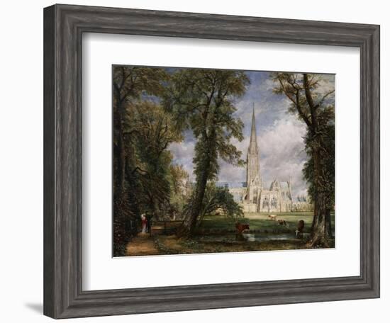 Salisbury Cathedral from the Bishop's Garden, 1826-John Constable-Framed Giclee Print