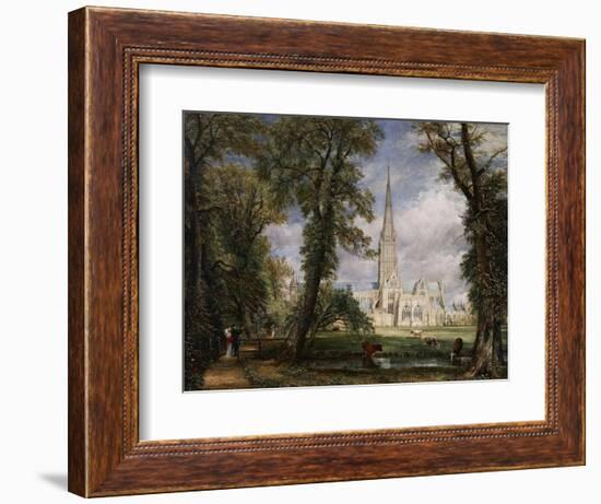 Salisbury Cathedral from the Bishop's Garden, 1826-John Constable-Framed Giclee Print