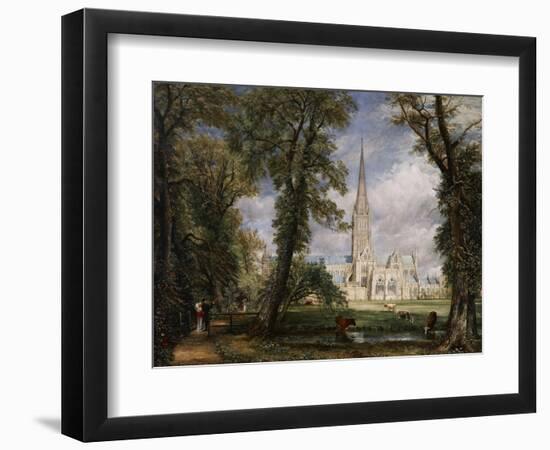 Salisbury Cathedral from the Bishop's Garden, 1826-John Constable-Framed Giclee Print