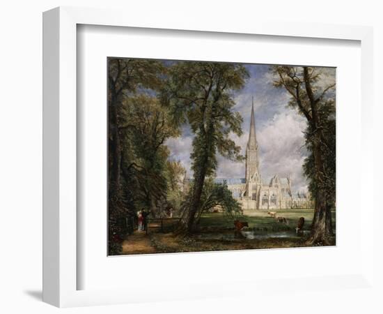 Salisbury Cathedral from the Bishop's Garden, 1826-John Constable-Framed Giclee Print