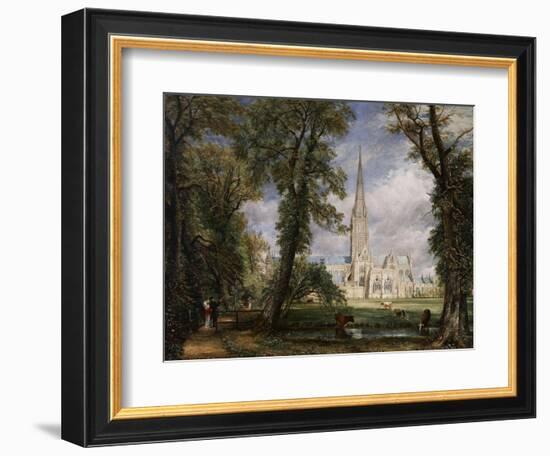 Salisbury Cathedral from the Bishop's Garden, 1826-John Constable-Framed Giclee Print