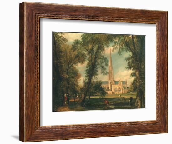 Salisbury Cathedral from the Bishop's Grounds, 1823-26-John Constable-Framed Premium Giclee Print