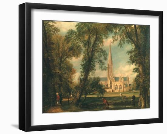 Salisbury Cathedral from the Bishop's Grounds, 1823-26-John Constable-Framed Giclee Print