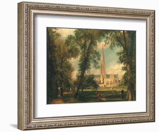 Salisbury Cathedral from the Bishop's Grounds, 1823-26-John Constable-Framed Giclee Print