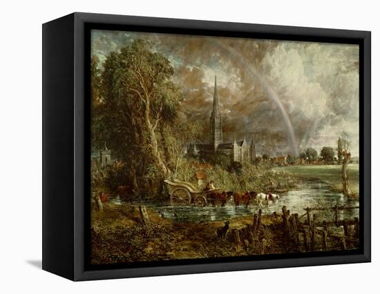 Salisbury Cathedral from the Meadows, 1831-John Constable-Framed Premier Image Canvas