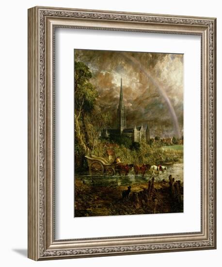 Salisbury Cathedral from the Meadows, 1831-John Constable-Framed Giclee Print