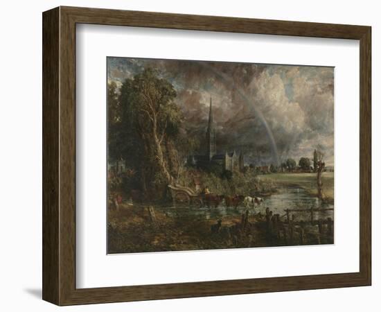 Salisbury Cathedral from the Meadows-John Constable-Framed Giclee Print