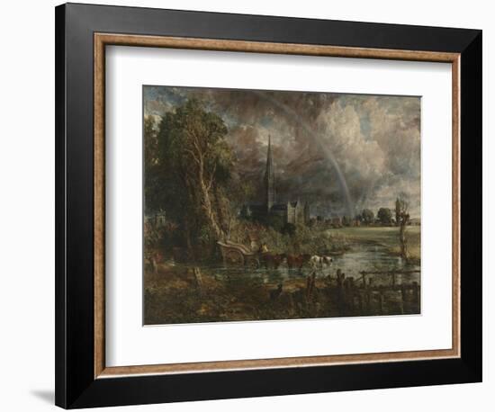 Salisbury Cathedral from the Meadows-John Constable-Framed Giclee Print