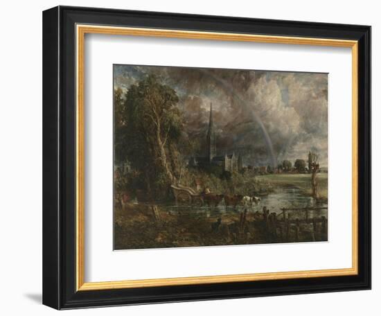 Salisbury Cathedral from the Meadows-John Constable-Framed Giclee Print