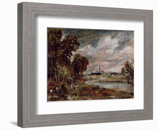 Salisbury Cathedral: from the Meadows-John Constable-Framed Giclee Print