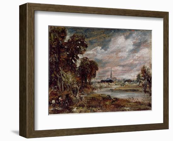 Salisbury Cathedral: from the Meadows-John Constable-Framed Giclee Print