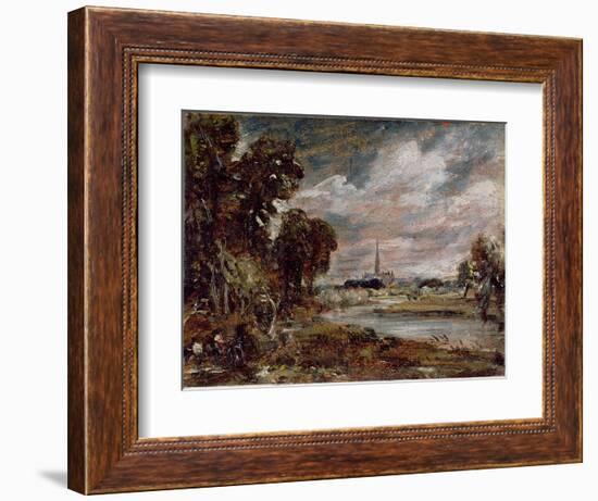 Salisbury Cathedral: from the Meadows-John Constable-Framed Giclee Print