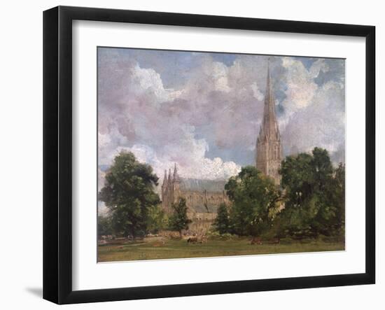 Salisbury Cathedral from the South West-John Constable-Framed Giclee Print