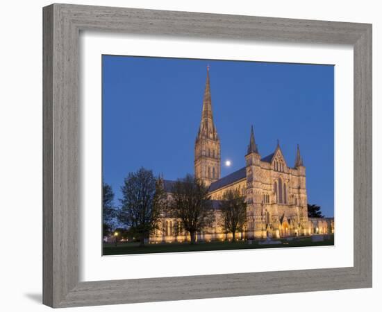 Salisbury Cathedral, Salisbury, Wiltshire, England, United Kingdom, Europe-Charles Bowman-Framed Photographic Print