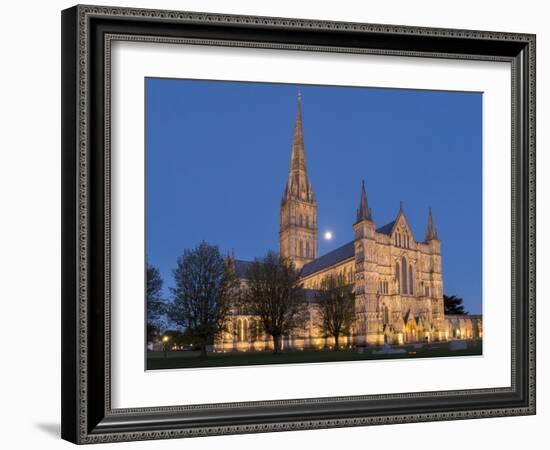 Salisbury Cathedral, Salisbury, Wiltshire, England, United Kingdom, Europe-Charles Bowman-Framed Photographic Print