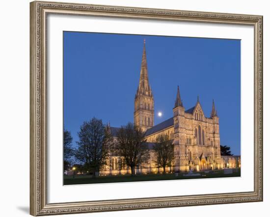 Salisbury Cathedral, Salisbury, Wiltshire, England, United Kingdom, Europe-Charles Bowman-Framed Photographic Print