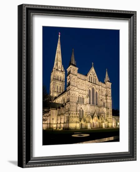 Salisbury Cathedral, Salisbury, Wiltshire, England, United Kingdom, Europe-Charles Bowman-Framed Photographic Print