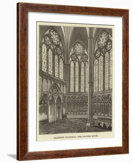 Salisbury Cathedral, the Chapter House-null-Framed Giclee Print