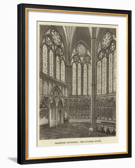 Salisbury Cathedral, the Chapter House-null-Framed Giclee Print