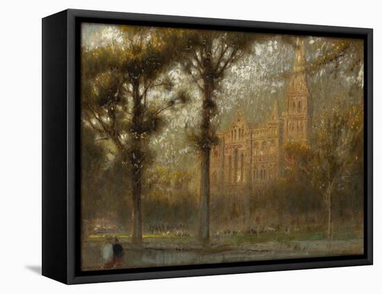 Salisbury Cathedral: the West Front and Spire-Albert Goodwin-Framed Premier Image Canvas