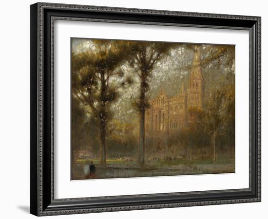 Salisbury Cathedral: the West Front and Spire-Albert Goodwin-Framed Giclee Print