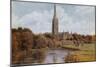 Salisbury Cathedral-Alfred Robert Quinton-Mounted Giclee Print