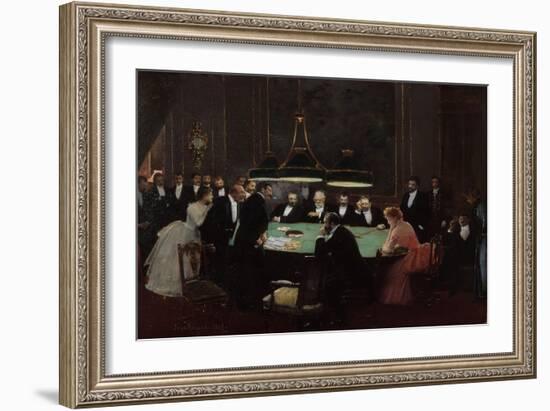 Salle de Jeu, 1889-Jean Béraud-Framed Giclee Print