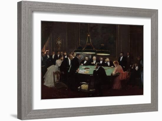 Salle de Jeu, 1889-Jean Béraud-Framed Giclee Print