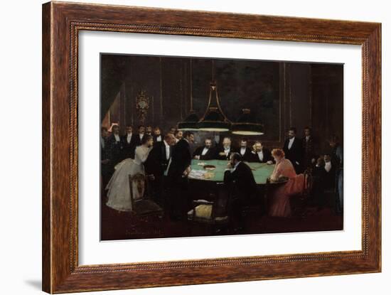 Salle de Jeu, 1889-Jean Béraud-Framed Giclee Print