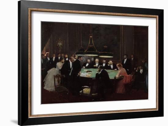 Salle de Jeu, 1889-Jean Béraud-Framed Giclee Print