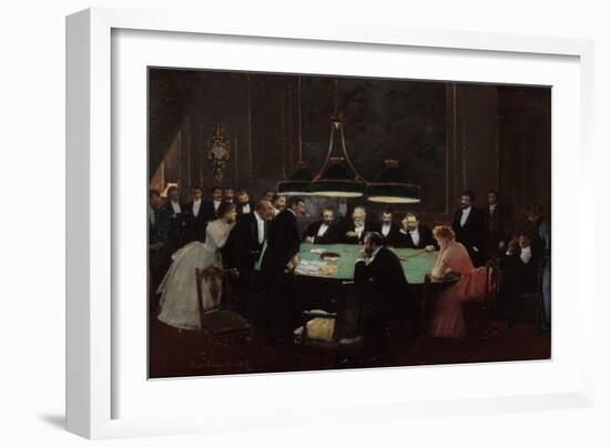 Salle de Jeu, 1889-Jean Béraud-Framed Giclee Print